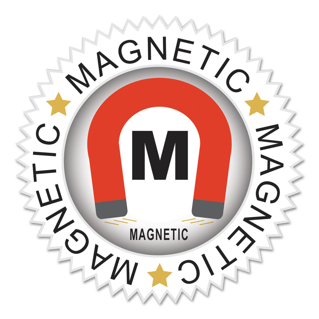 Magnetic Name Badge Holder Kit, Horizontal, 4w x 3h, Clear, 20/Box