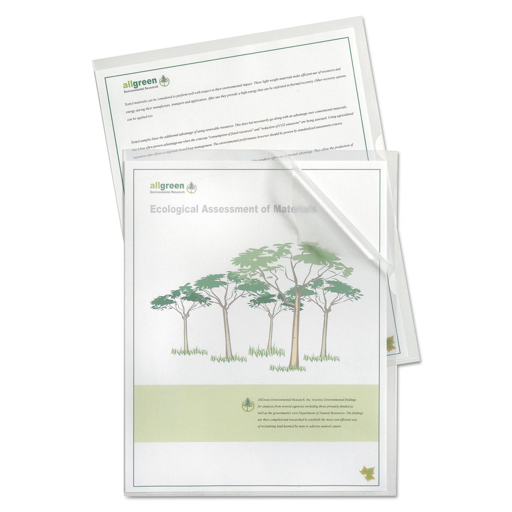 Specialty Project Folders, Letter Size, Clear, 25/Box