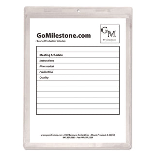 Clear Vinyl Shop Ticket Holders, Both Sides Clear, 50 Sheets, 9 x 12, 50/Box