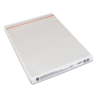 Industrial Zipper Seal Shop Ticket Holders, Vinyl, Clear, 55", 9 x 12, 15/Box - 
