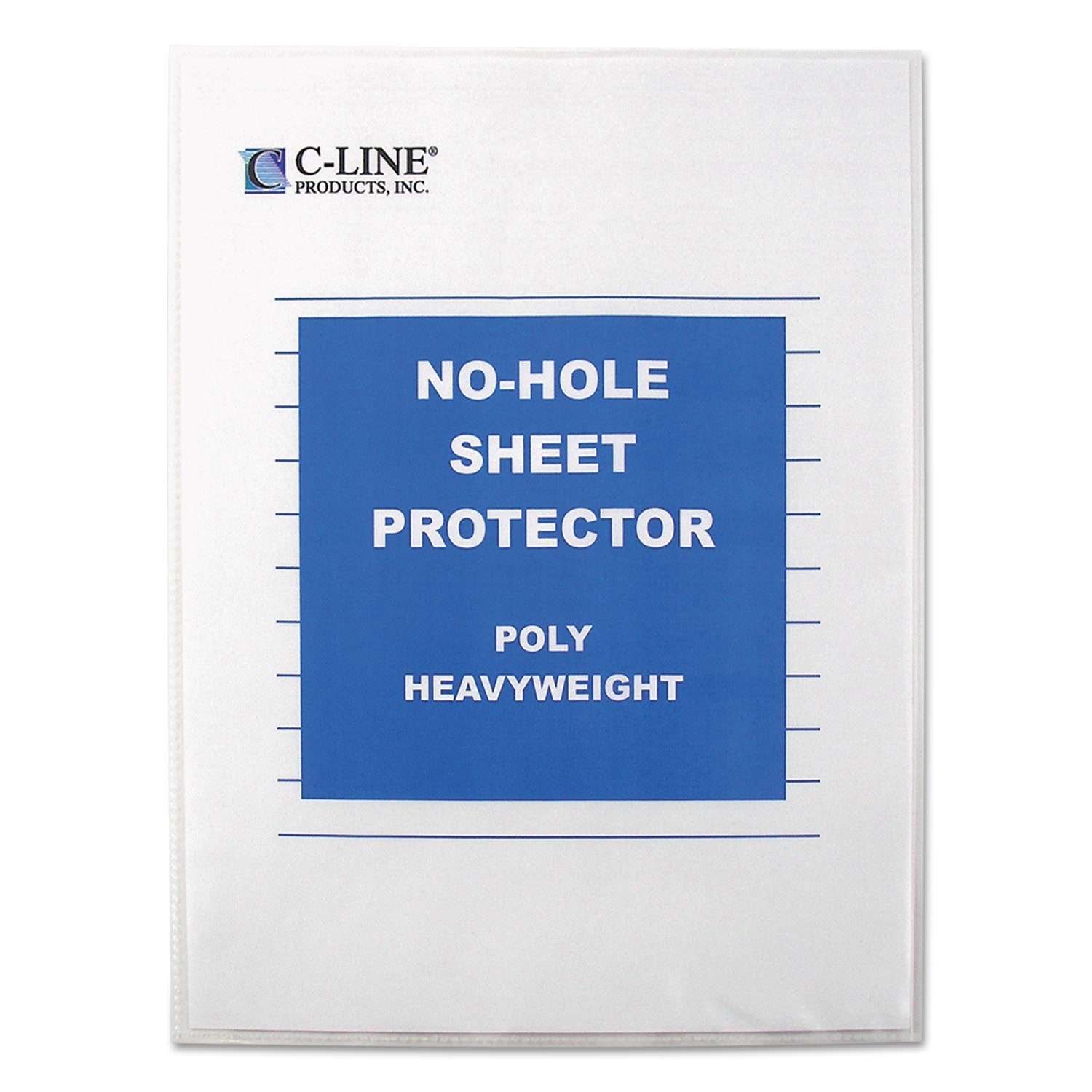 top-load-no-hole-sheet-protectors-heavyweight-clear-2-capacity-25-box_cli62907 - 2