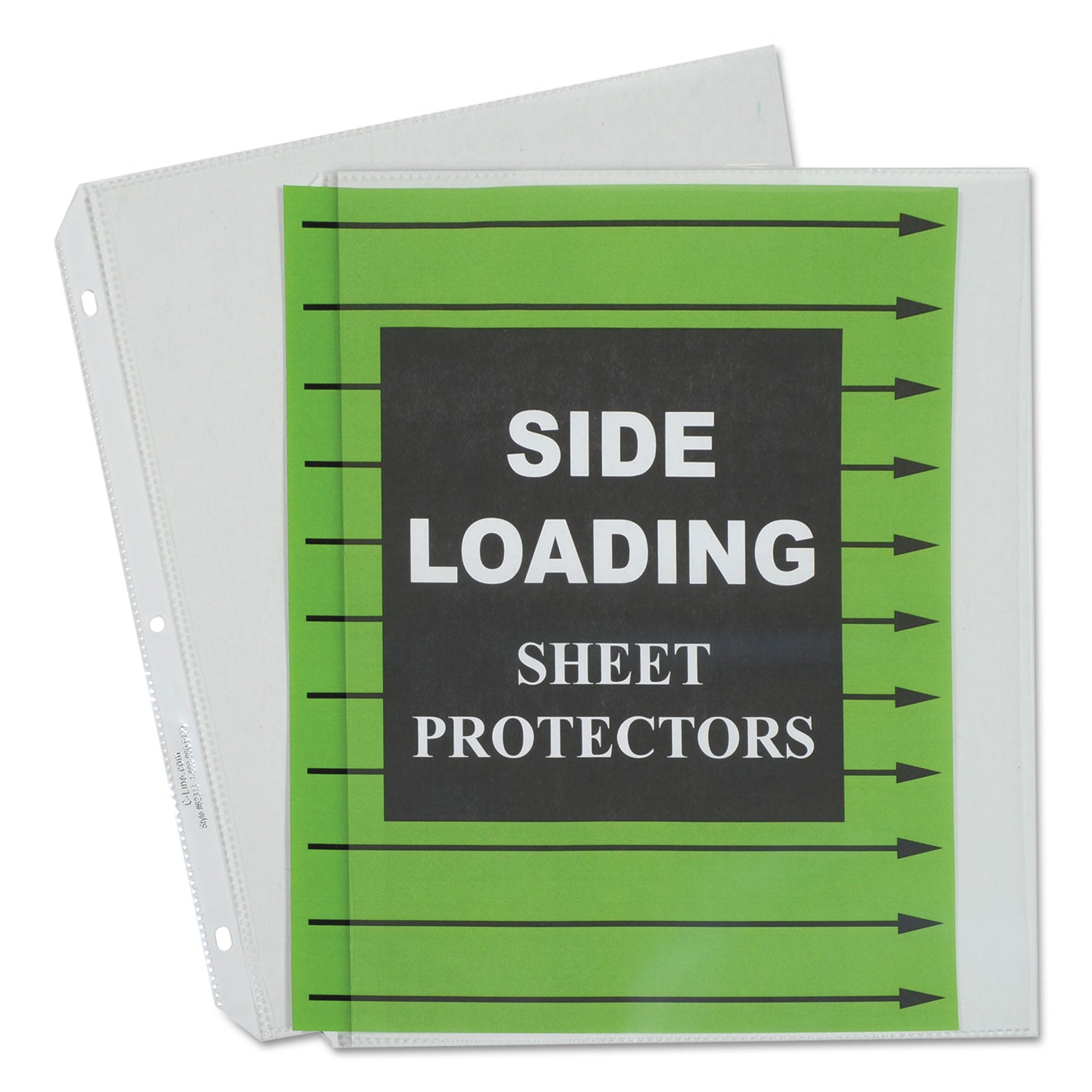 side-loading-polypropylene-sheet-protectors-clear-2-11-x-85-50-box_cli62313 - 1
