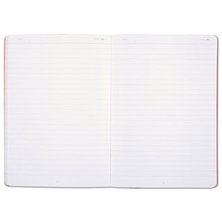 Flexible Cover Casebound Notebooks, SCRIBZEE Compatible, 1-Subject, Wide/Legal Rule, Black Cover, (71) 8.25 x 5.75 Sheets - 