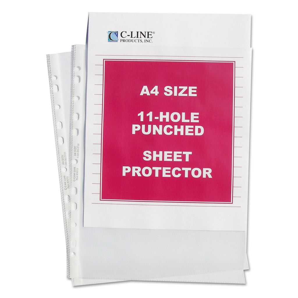 Standard Weight Poly Sheet Protectors, Clear, 2", 11.75 x 8.25, 50/Box - 