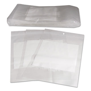 Write-On Poly Bags, 2 mil, 6" x 9", Clear, 1,000/Carton