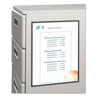 Magnetic Cubicle Keepers Display Holders, 9.2 x 11.69, Magnetic Mount, Clear, 25/Pack