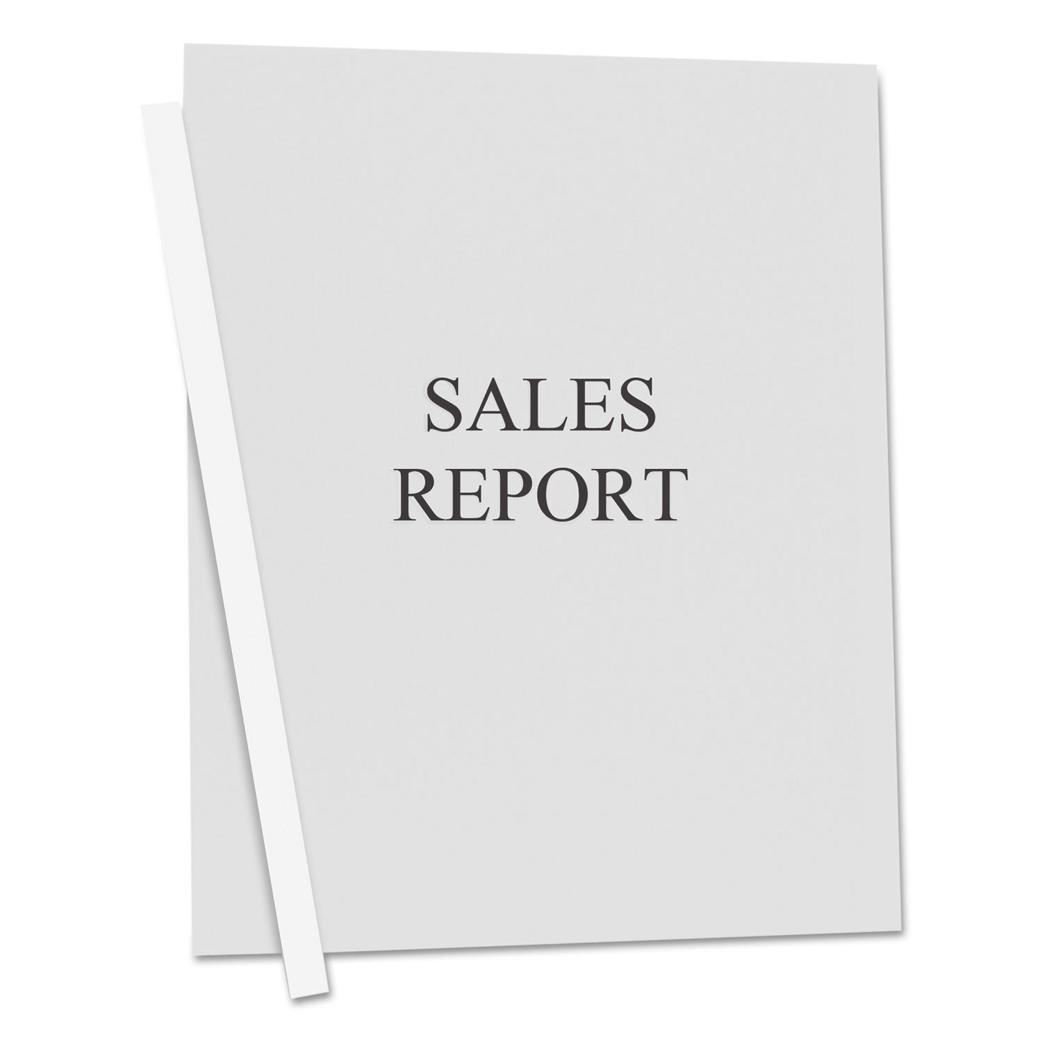 Vinyl Report Covers, 0.13" Capacity, 8.5 x 11, Clear/Clear, 50/Box - 