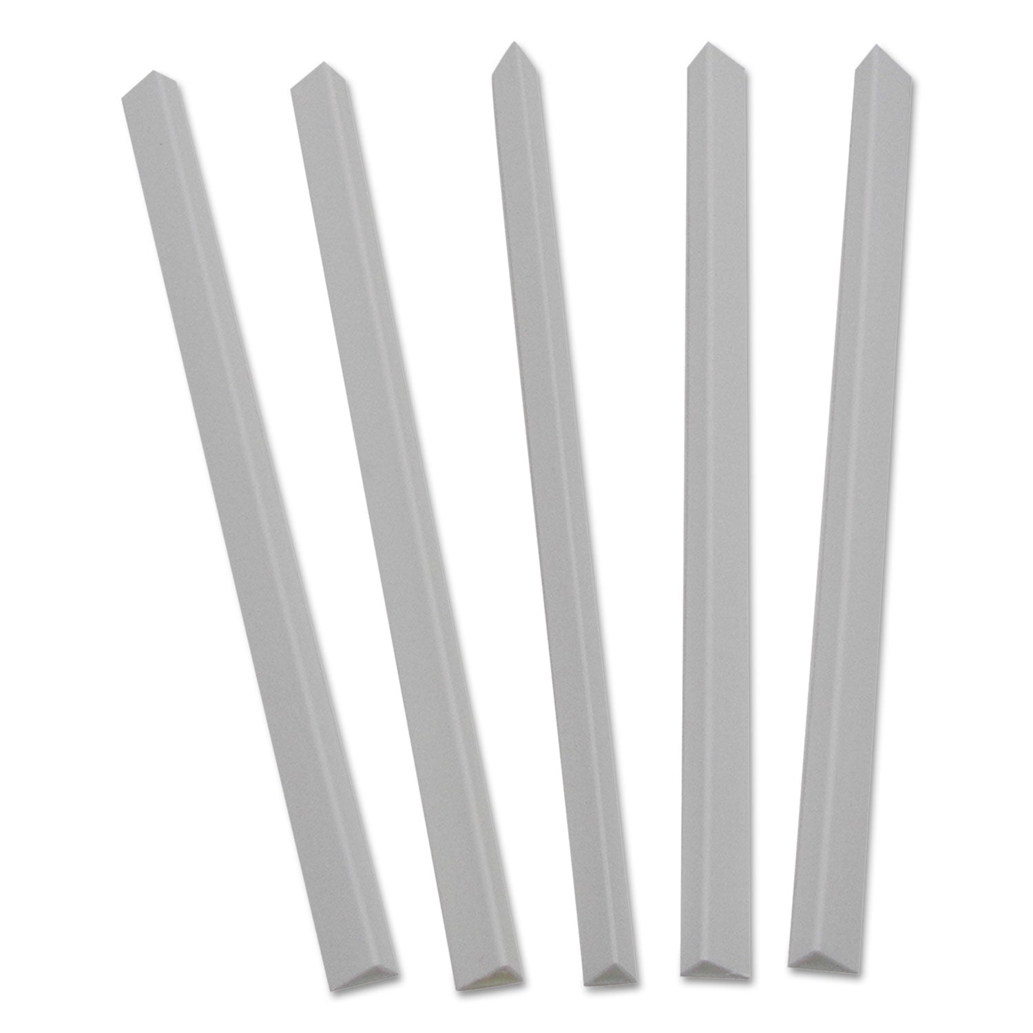 Slide 'N Grip Binding Bars, 60-Sheet Capacity, 11 x 0.5, White, 100/Box - 