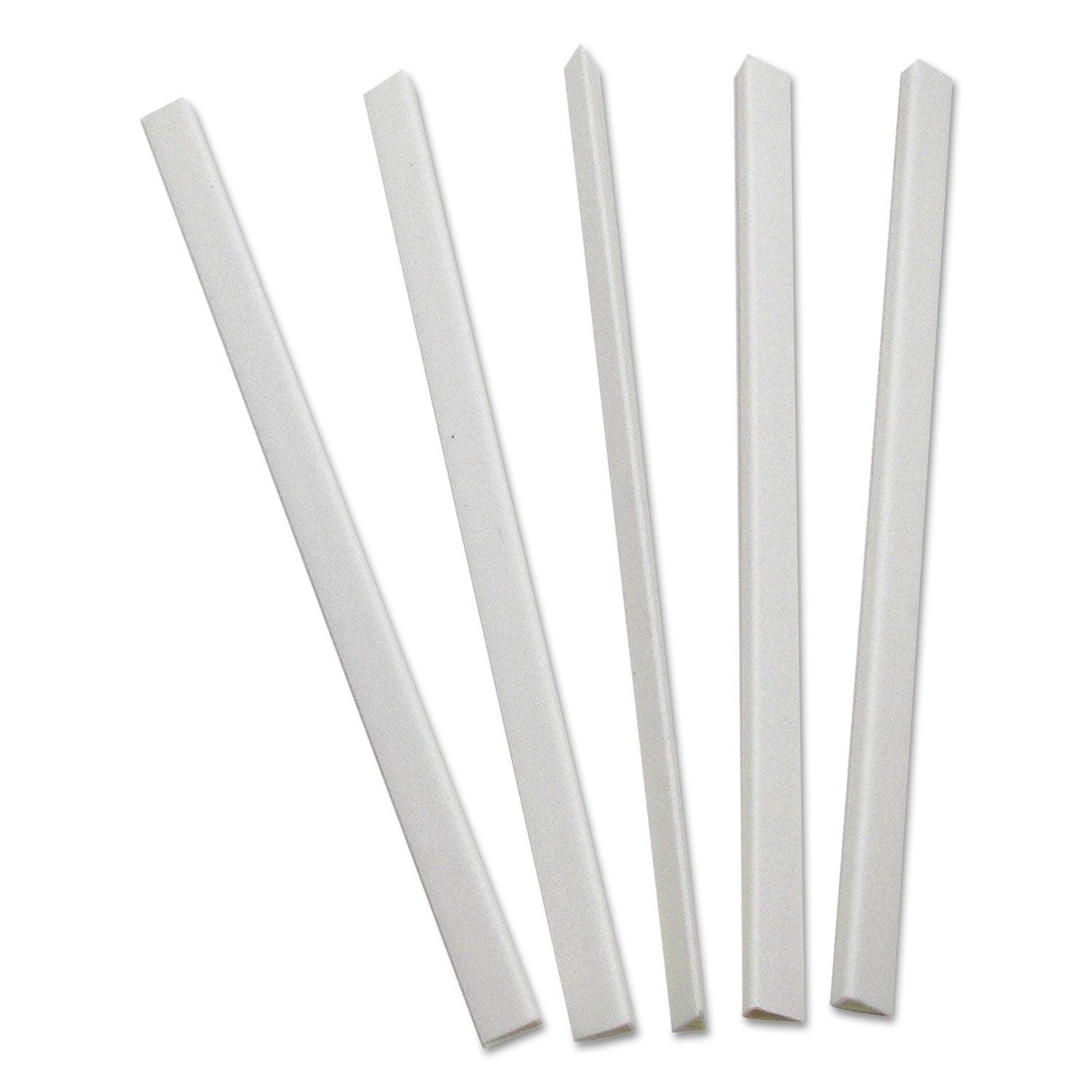 Slide 'N Grip Binding Bars, 40-Sheet Capacity, 11 x 0.25, White, 100/Box - 