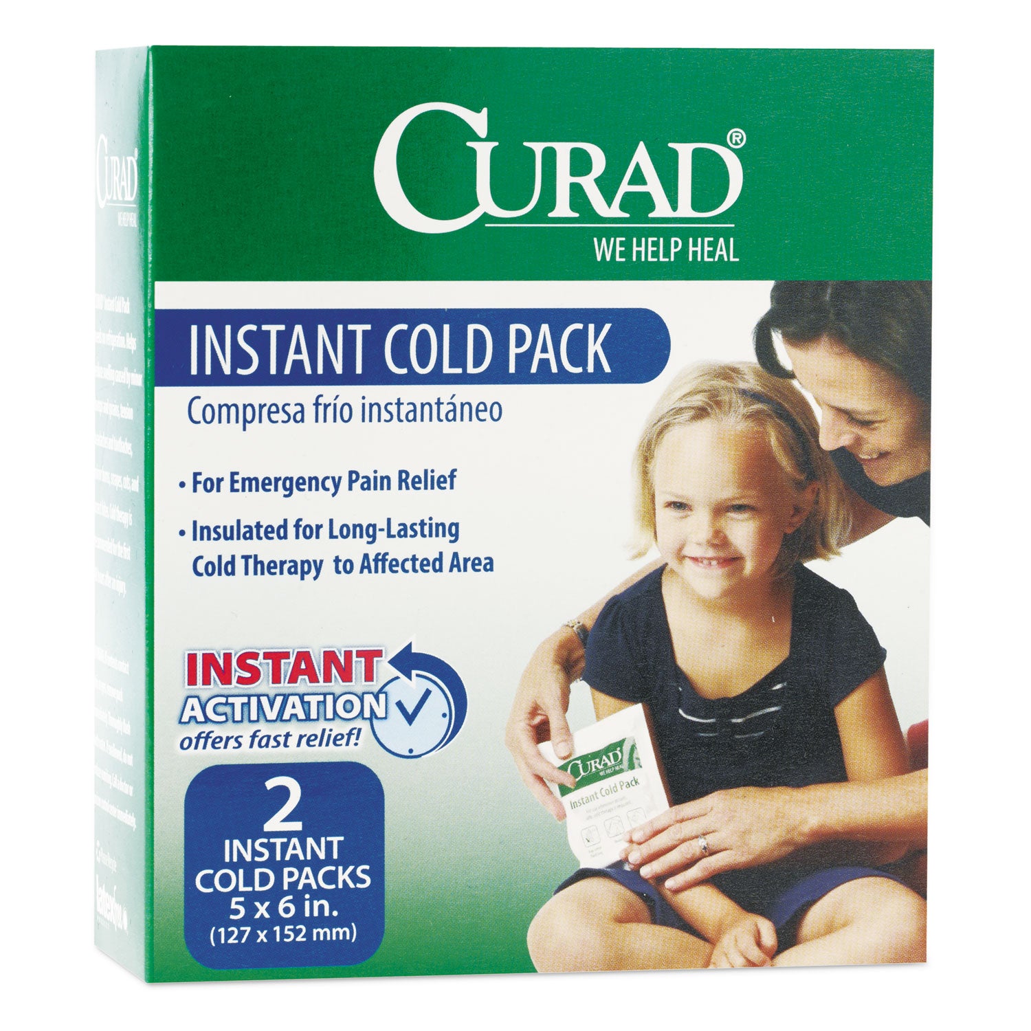 Instant Cold Pack, 5 x 6, 2/Box - 