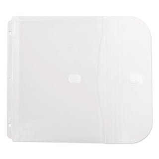 Poly Binder Pockets, 9.25 x 11.5, Clear, 5/Pack - 