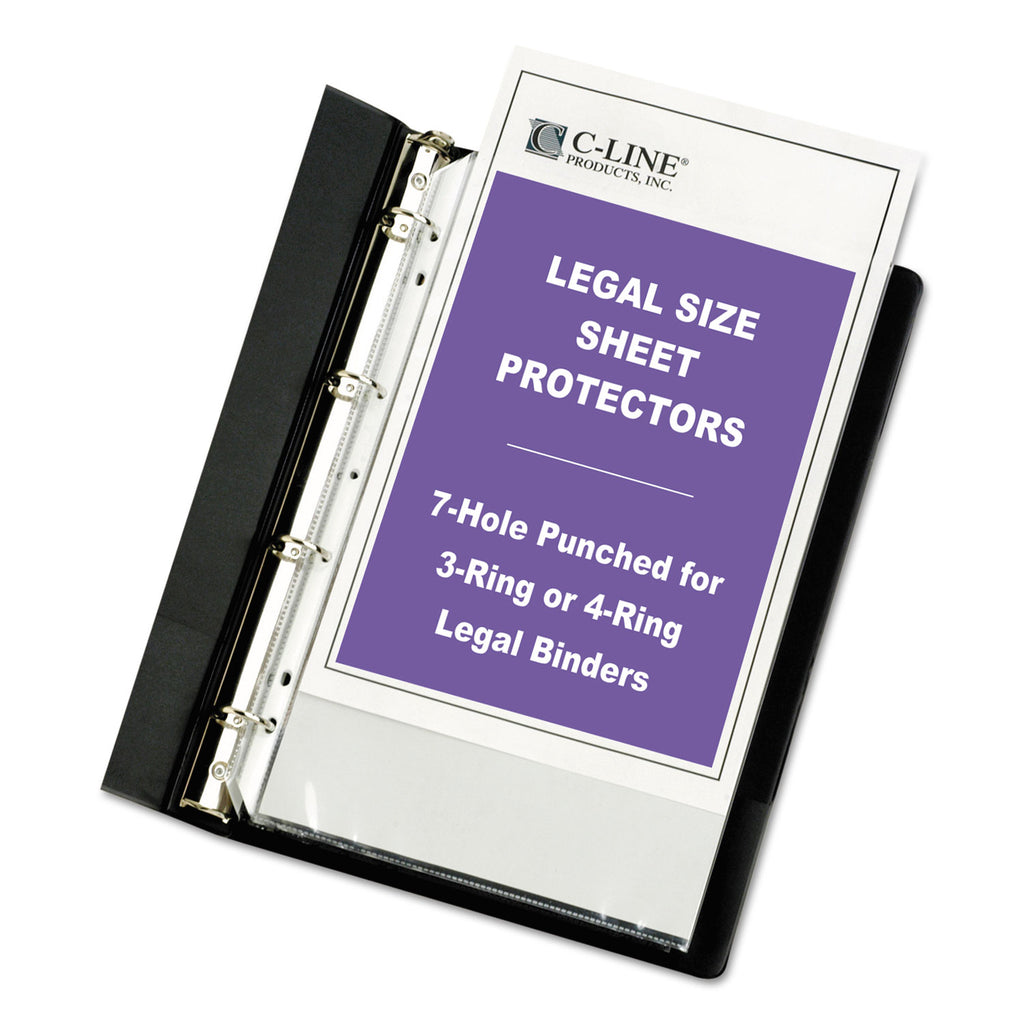 Heavyweight Poly Sheet Protectors, Clear, 2", 14 x 8.5, 50/Box - 