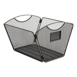 Onyx Mesh Desktop Tub File, Letter Files, 12.5" x 13.75" x 9.5", Black - 1