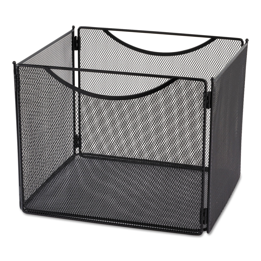 Onyx Desktop Box File, Letter Files, 12.5" x 11" x 10", Black - 
