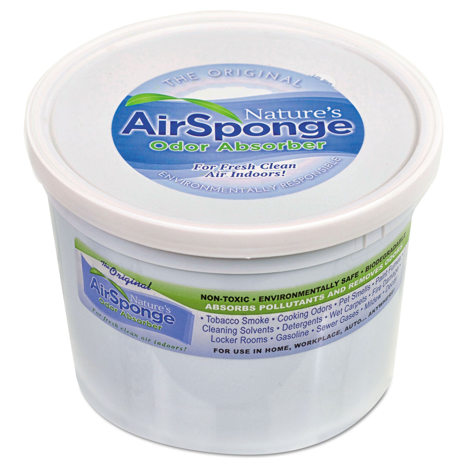 Sponge Odor Absorber, Neutral, 64 oz Tub, 4/Carton - 