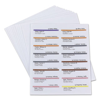 Viewables Hanging Folder Tabs and Labels, Label Pack Refill, 1/3-Cut, Assorted Colors, 3.5" Wide, 160/Pack - 