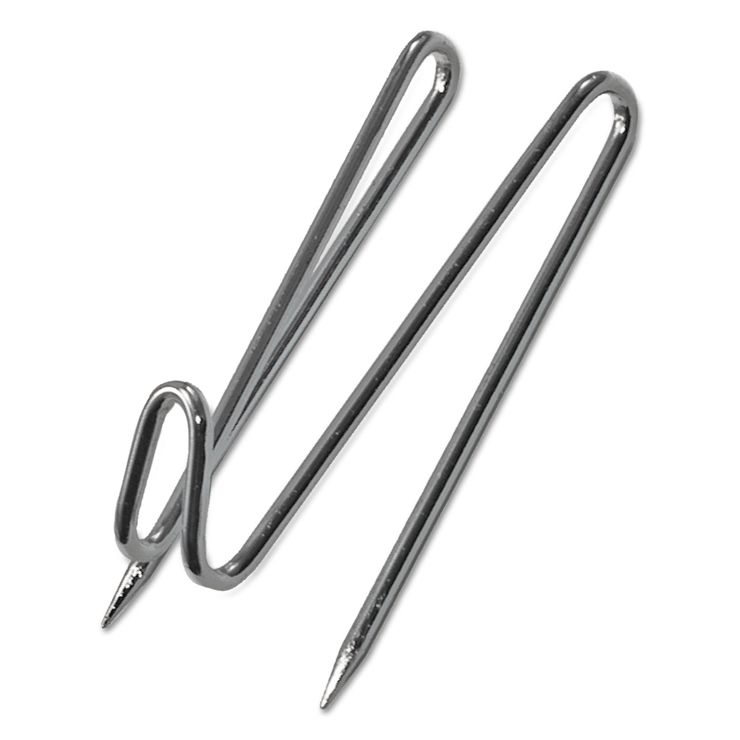 Panel Wall Wire Hooks, Silver, 25 Hooks/Pack - 