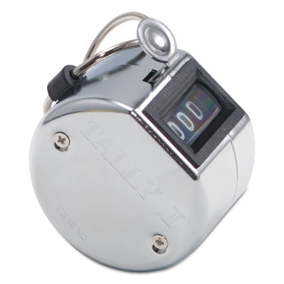 Tally I Hand Model Tally Counter, Registers 0-9999, Chrome - 