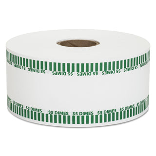 Automatic Coin Rolls, Dimes, $5, 1900 Wrappers/Roll - 