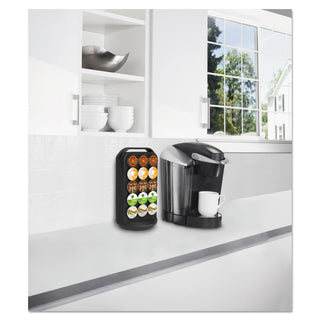 Coffee Pod Carousel, Fits 30 Pods, 6.8 x 6.8 x 12.63, Black - 