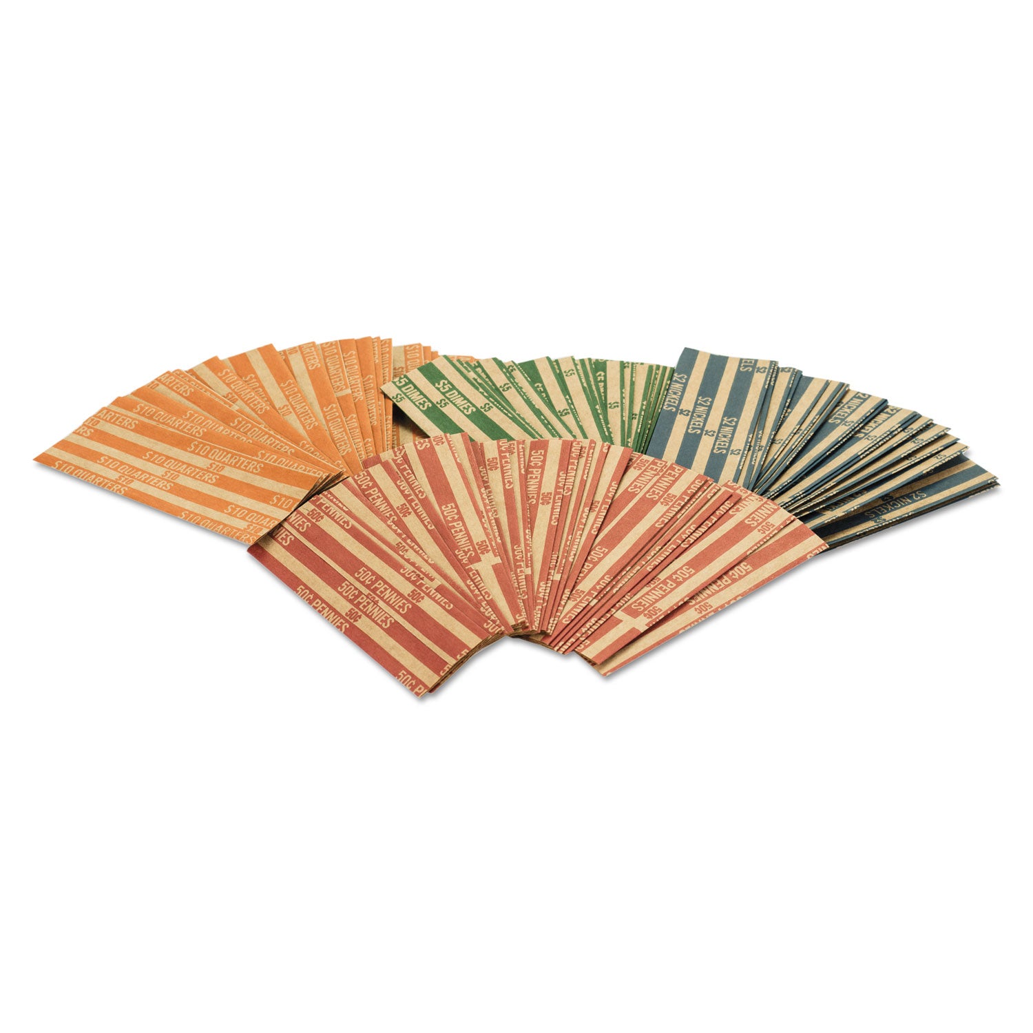 Flat Coin Wrappers, Dimes, $5, 1000 Wrappers/Box