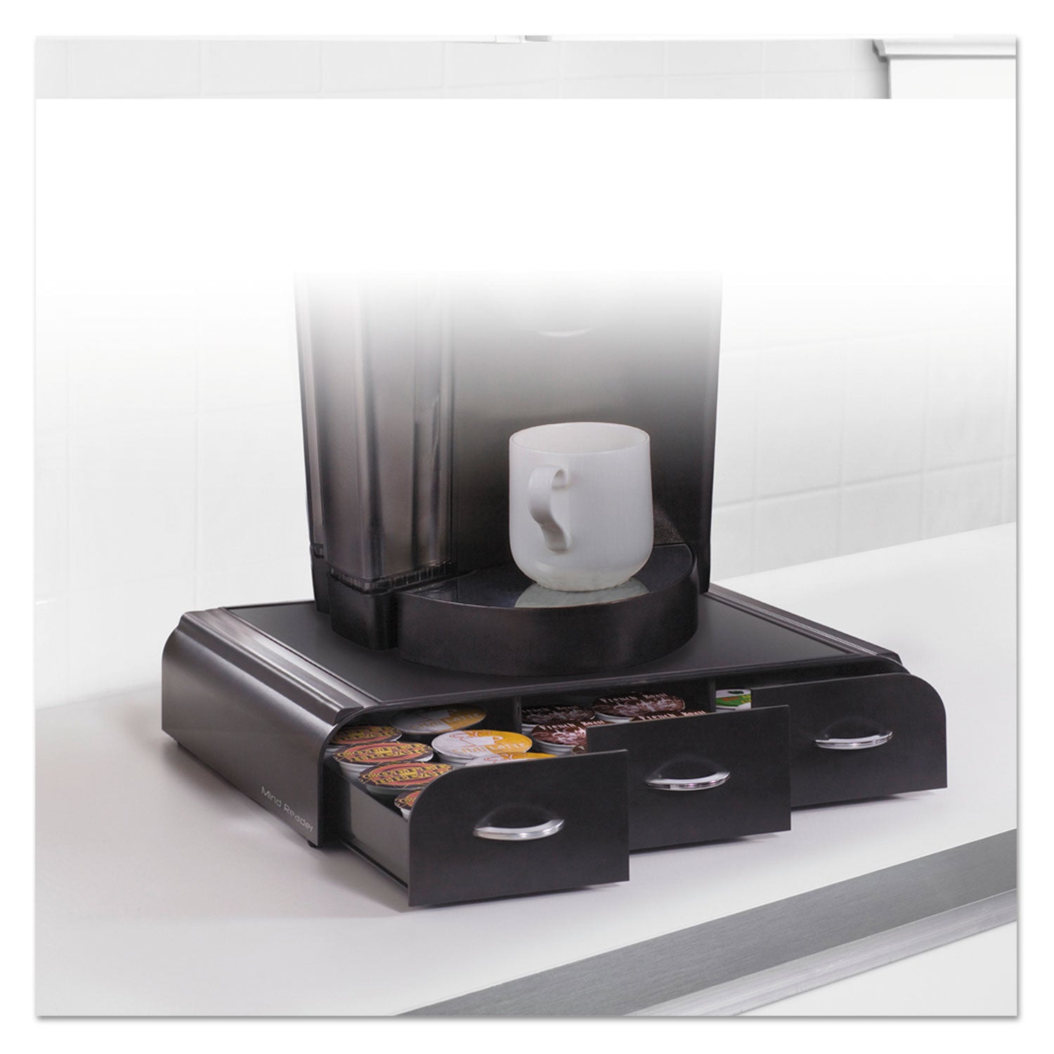 Anchor 36 Capacity Coffee Pod Drawer, 13.46 x 12.87 x 2.72, Black