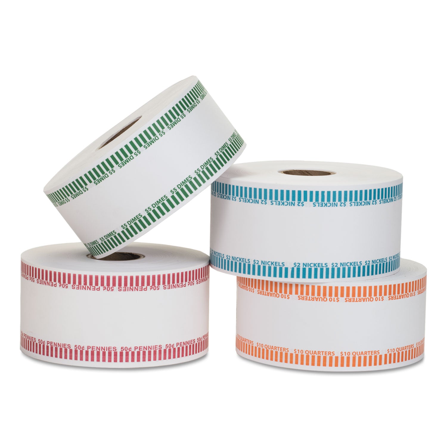 Automatic Coin Rolls, Quarters, $10, 1900 Wrappers/Roll - 