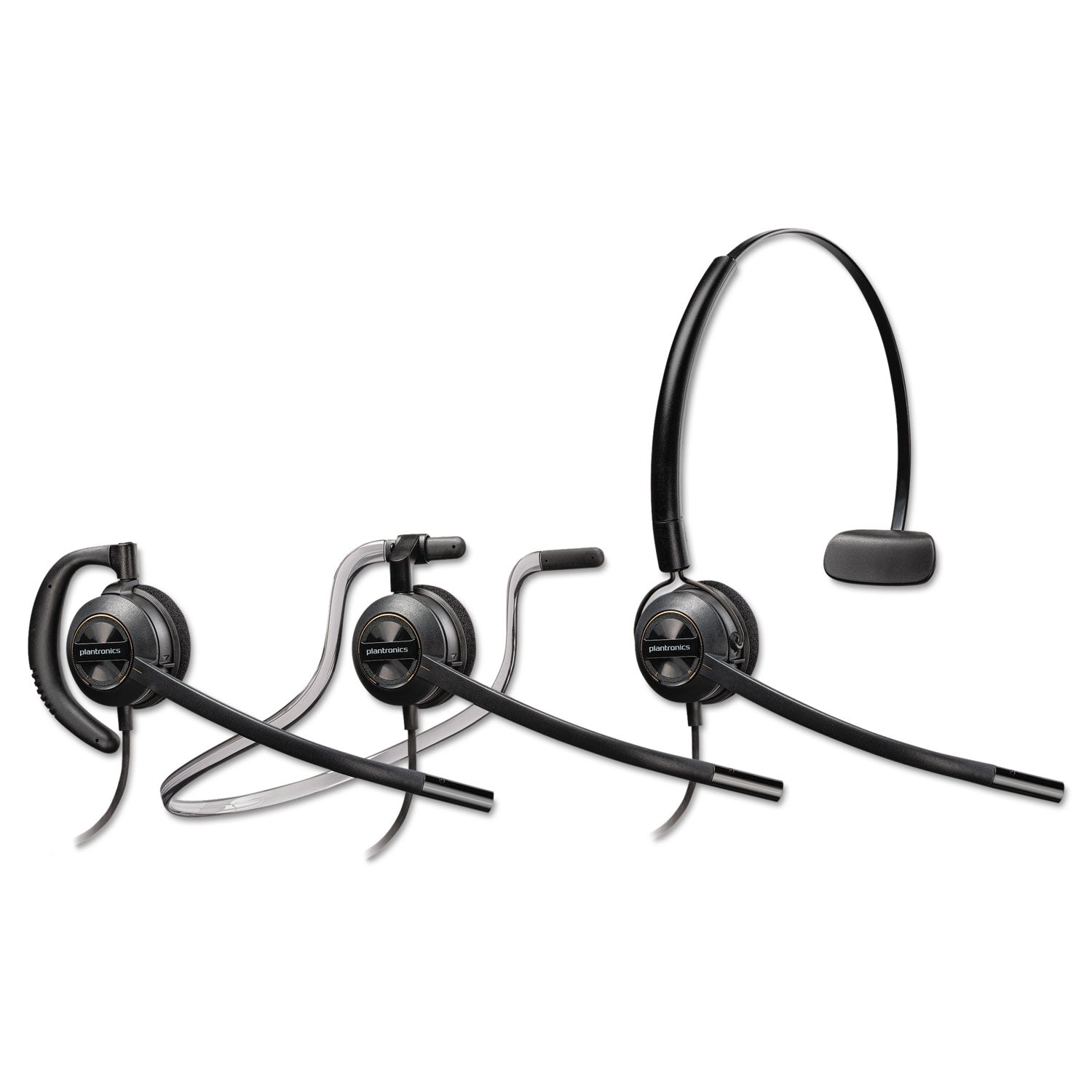 EncorePro 540 Monaural Convertible Headset, Black - 