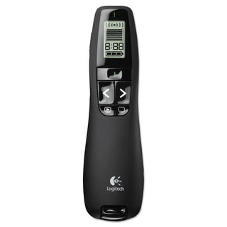 r800-wireless-laser-presentation-remote-w-lcd-display-class-2-100-ft-range-matte-black_log910001350 - 3