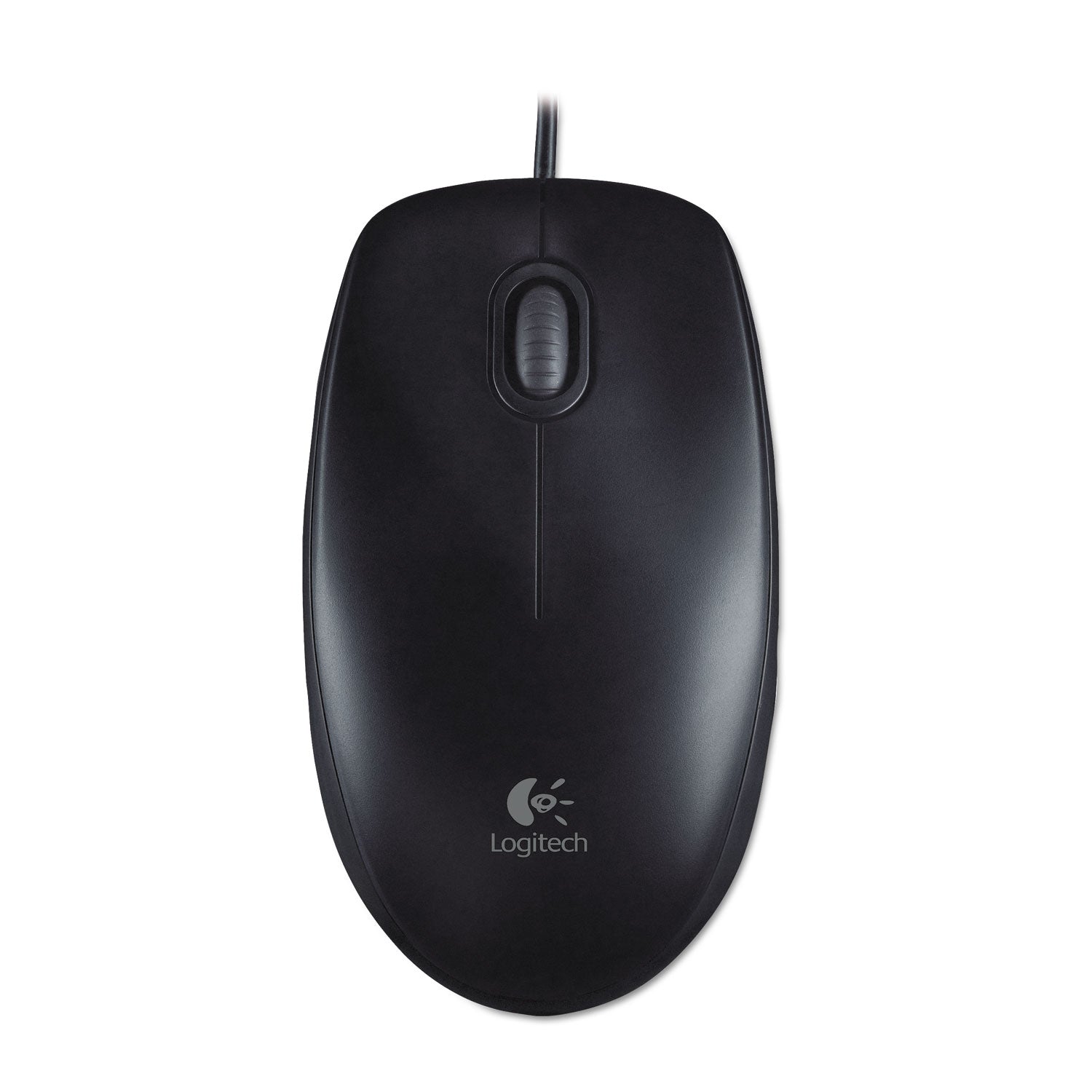 B100 Optical USB Mouse, USB 2.0, Left/Right Hand Use, Black - 