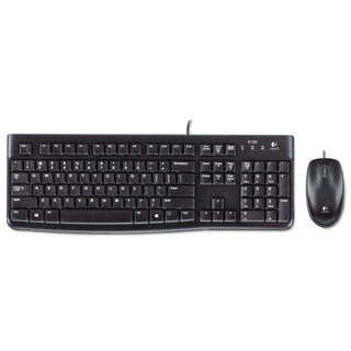 MK120 Wired Keyboard + Mouse Combo, USB 2.0, Black - 