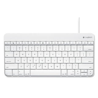Wired Keyboard for iPad, Apple Lightning, White