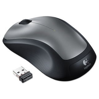 M310 Wireless Mouse, 2.4 GHz Frequency/30 ft Wireless Range, Left/Right Hand Use, Silver/Black - 