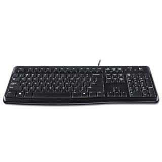 K120 Ergonomic Desktop Wired Keyboard, USB, Black