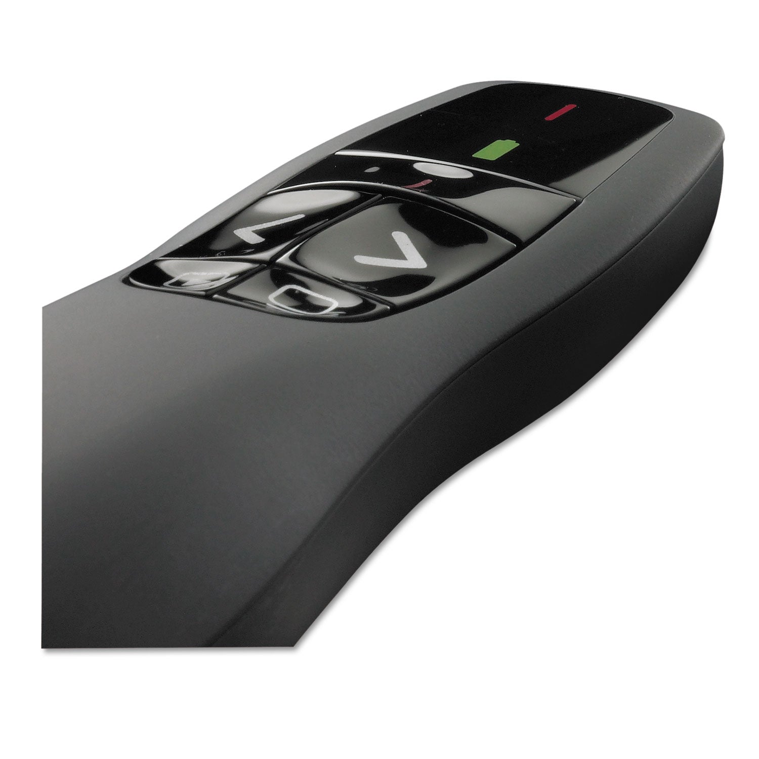 r400-wireless-presentation-remote-with-laser-pointer-class-2-50-ft-range-matte-black_log910001354 - 3