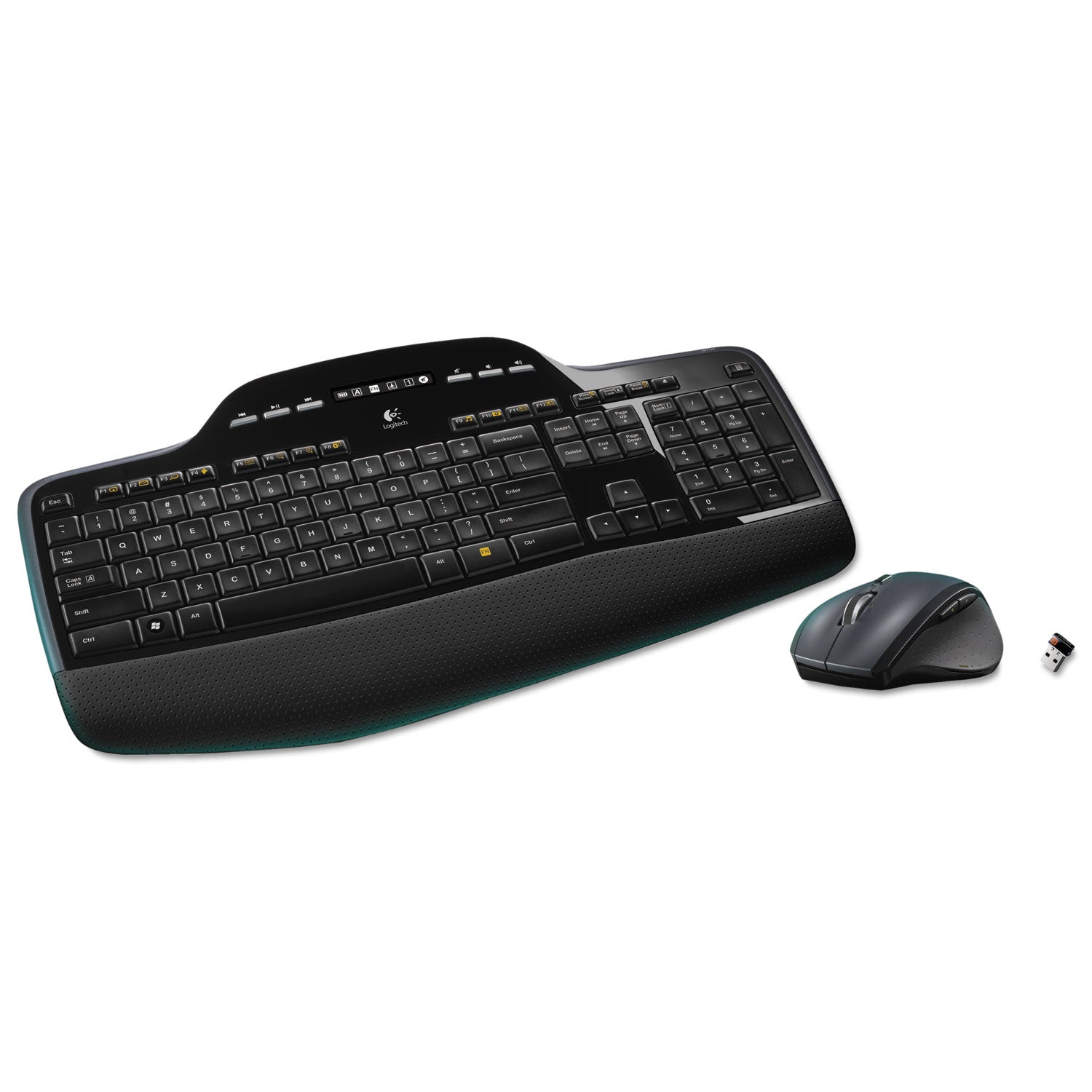MK710 Wireless Keyboard + Mouse Combo, 2.4 GHz Frequency/30 ft Wireless Range, Black - 