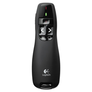r400-wireless-presentation-remote-with-laser-pointer-class-2-50-ft-range-matte-black_log910001354 - 2