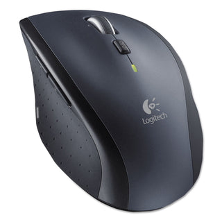 M705 Marathon Wireless Laser Mouse, 2.4 GHz Frequency/30 ft Wireless Range, Right Hand Use, Black - 