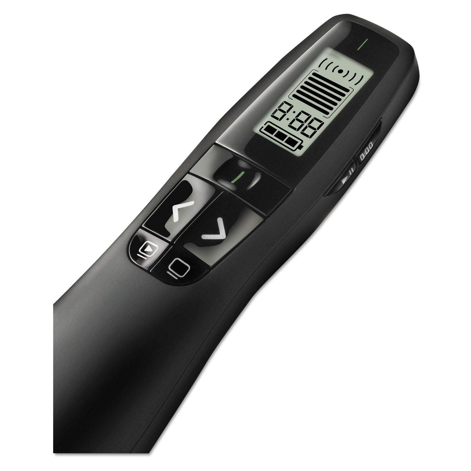 r800-wireless-laser-presentation-remote-w-lcd-display-class-2-100-ft-range-matte-black_log910001350 - 2