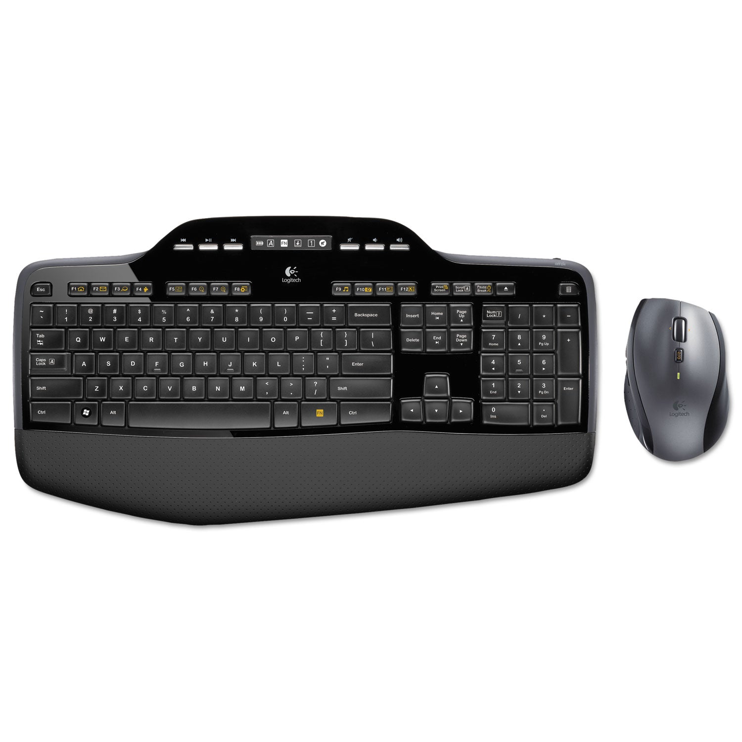 MK710 Wireless Keyboard + Mouse Combo, 2.4 GHz Frequency/30 ft Wireless Range, Black - 