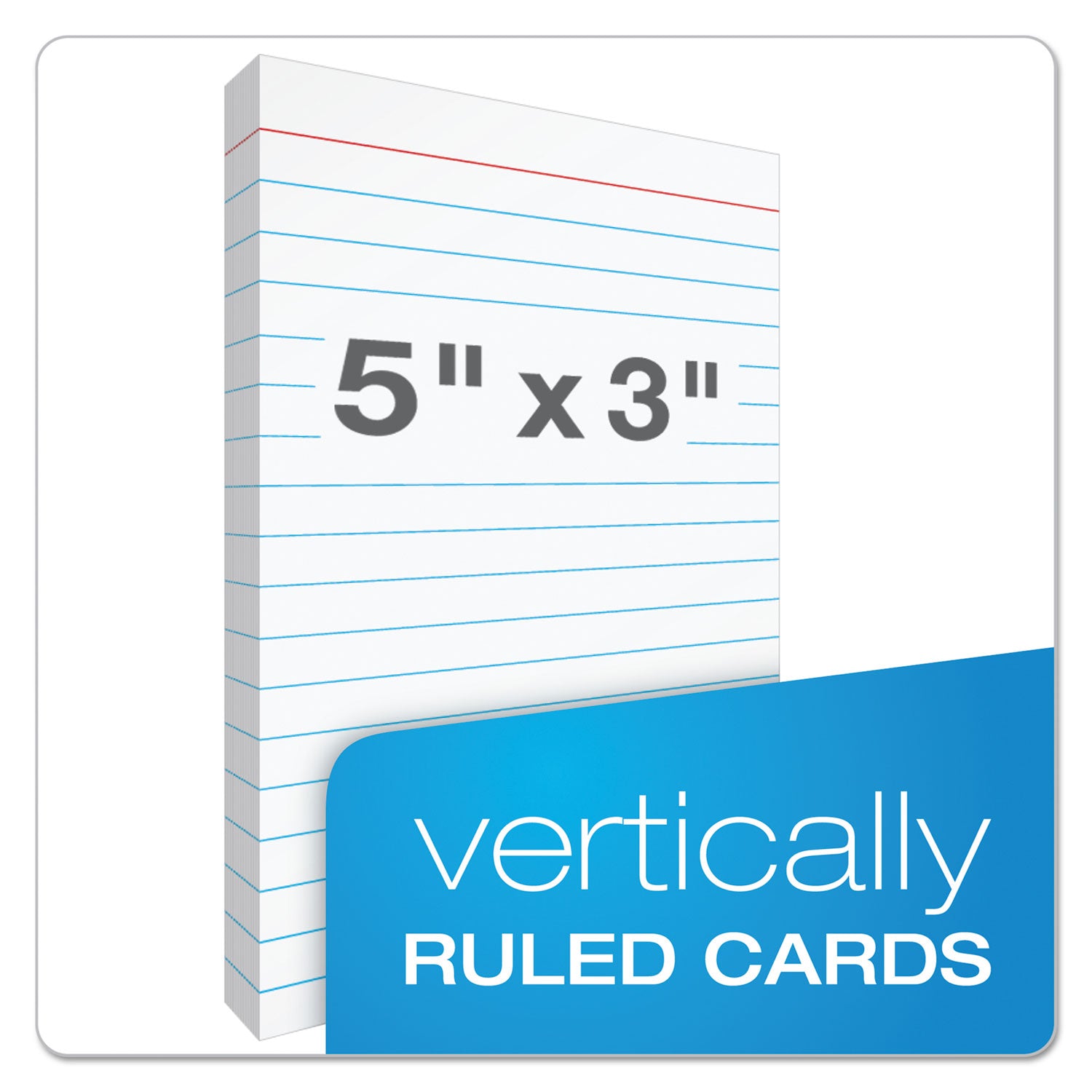 At Hand Note Card Case, Holds 25 3 x 5 Cards, 5.5 x 3.75 x 5.33, Poly, Black - 