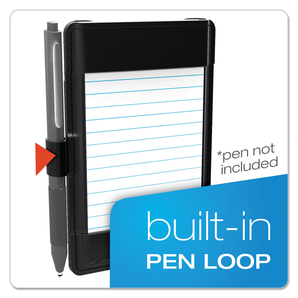 At Hand Note Card Case, Holds 25 3 x 5 Cards, 5.5 x 3.75 x 5.33, Poly, Black - 