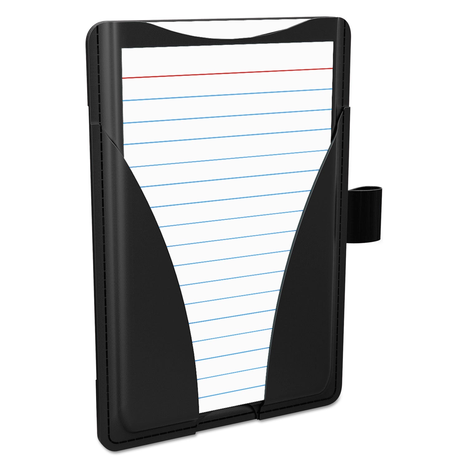 At Hand Note Card Case, Holds 25 3 x 5 Cards, 5.5 x 3.75 x 5.33, Poly, Black - 