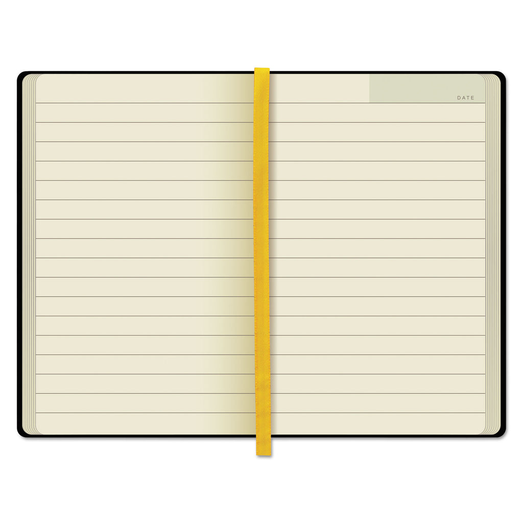 Idea Collective Journal, Hardcover with Elastic Closure, 1-Subject, Wide/Legal Rule, Black Cover, (96) 5.5 x 3.5 Sheets
