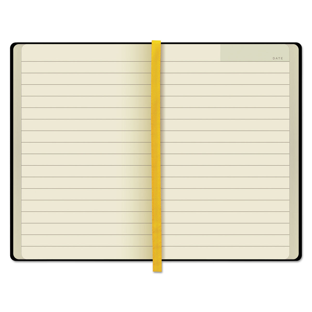 Idea Collective Journal, Hardcover with Elastic Closure, 1-Subject, Wide/Legal Rule, Black Cover, (96) 5.5 x 3.5 Sheets