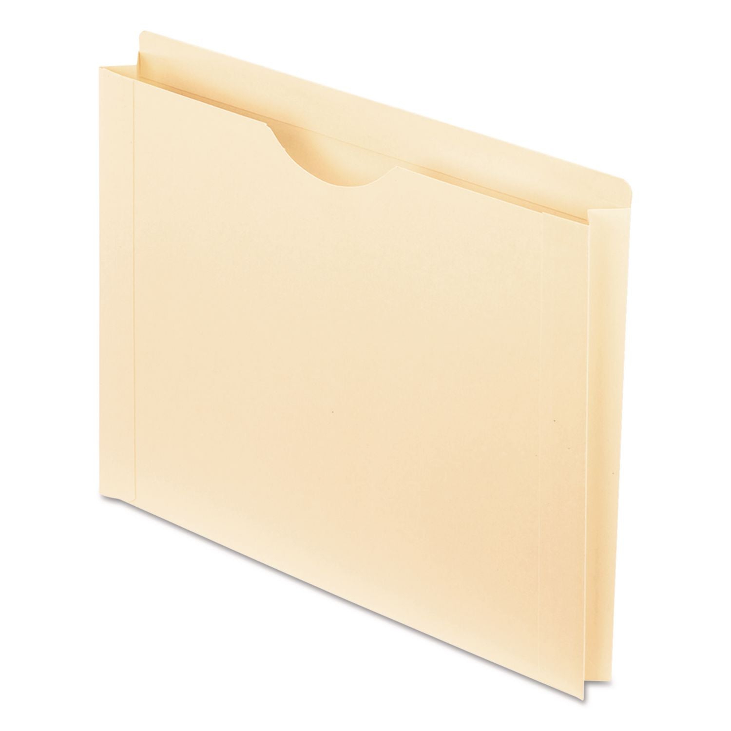 Manila Reinforced File Jackets, 2-Ply Straight Tab, Letter Size, Manila, 50/Box