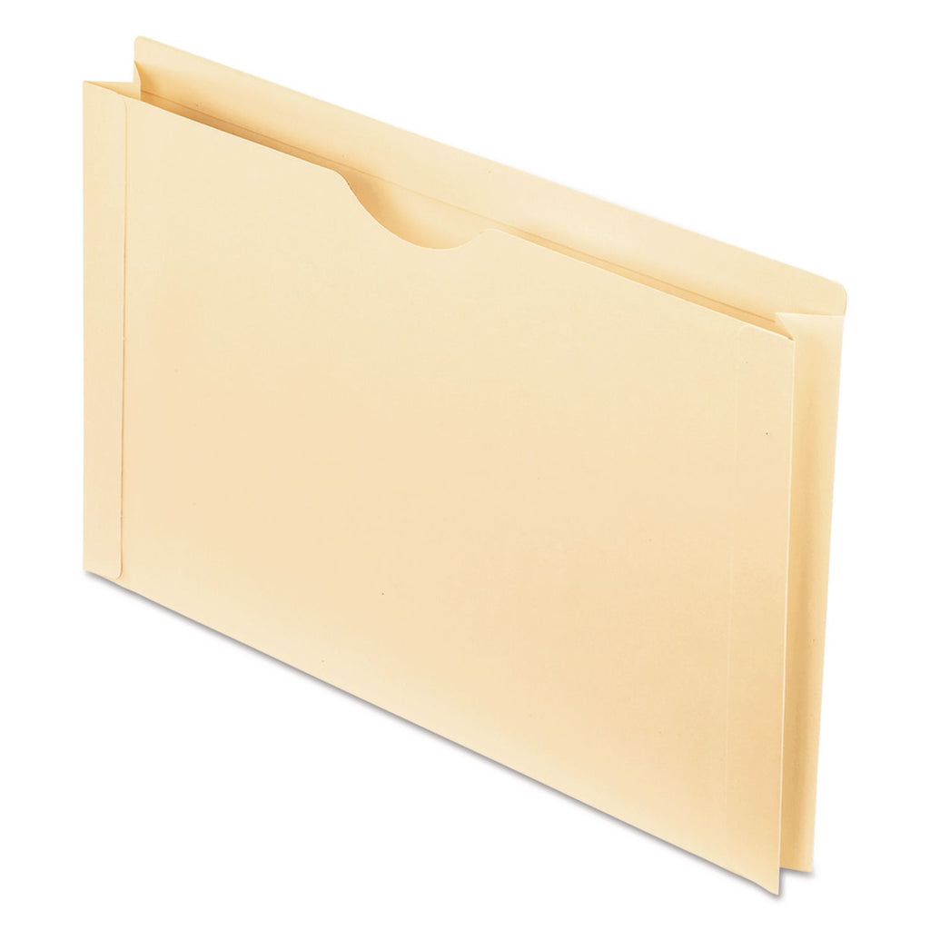 Manila Reinforced File Jackets, 2-Ply Straight Tab, Legal Size, Manila, 50/Box