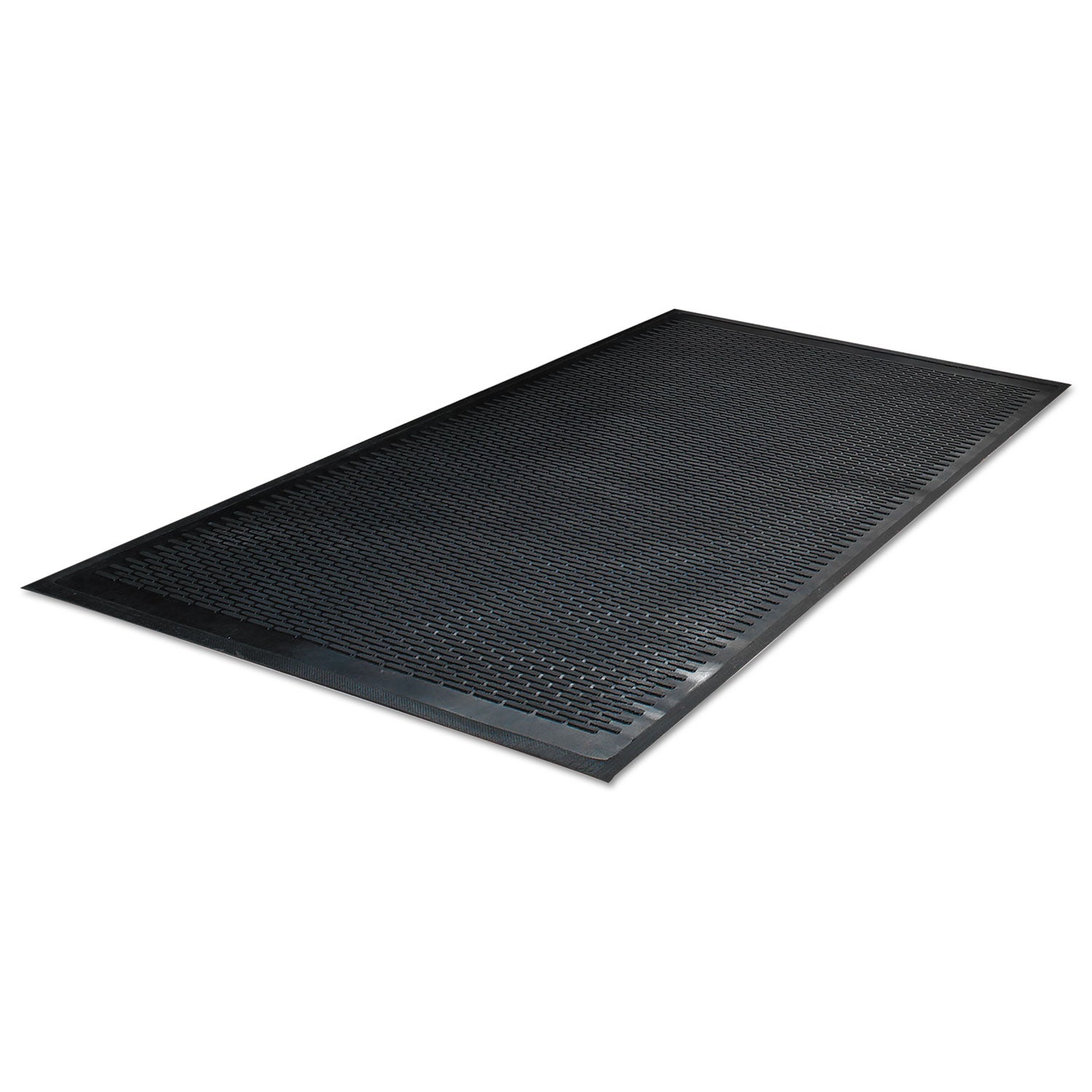 Clean Step Outdoor Rubber Scraper Mat, Polypropylene, 36 x 60, Black - 