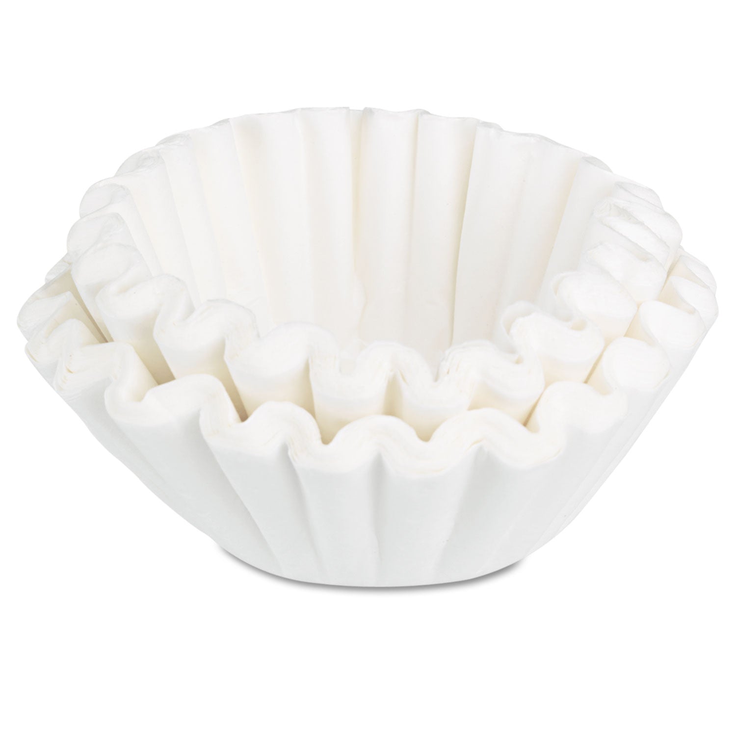 Coffee Filters, 8 to 12 Cup Size, Flat Bottom, 100/Pack, 12 Packs/Carton - 