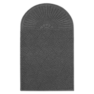 EcoGuard Diamond Floor Mat, Single Fan, 36 x 72, Charcoal - 